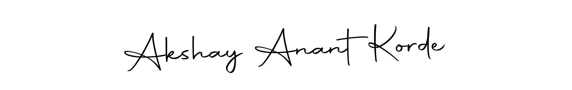 You can use this online signature creator to create a handwritten signature for the name Akshay Anant  Korde. This is the best online autograph maker. Akshay Anant  Korde signature style 10 images and pictures png