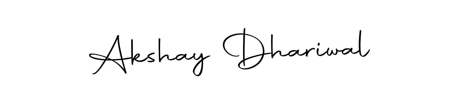 Create a beautiful signature design for name Akshay Dhariwal. With this signature (Autography-DOLnW) fonts, you can make a handwritten signature for free. Akshay Dhariwal signature style 10 images and pictures png