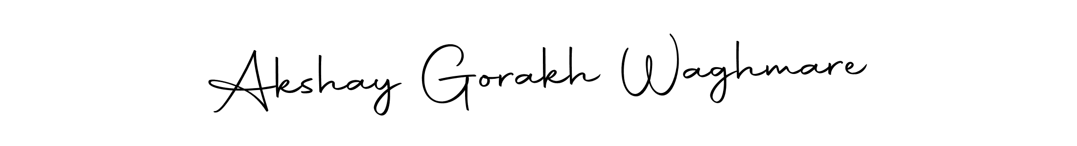 if you are searching for the best signature style for your name Akshay Gorakh Waghmare. so please give up your signature search. here we have designed multiple signature styles  using Autography-DOLnW. Akshay Gorakh Waghmare signature style 10 images and pictures png