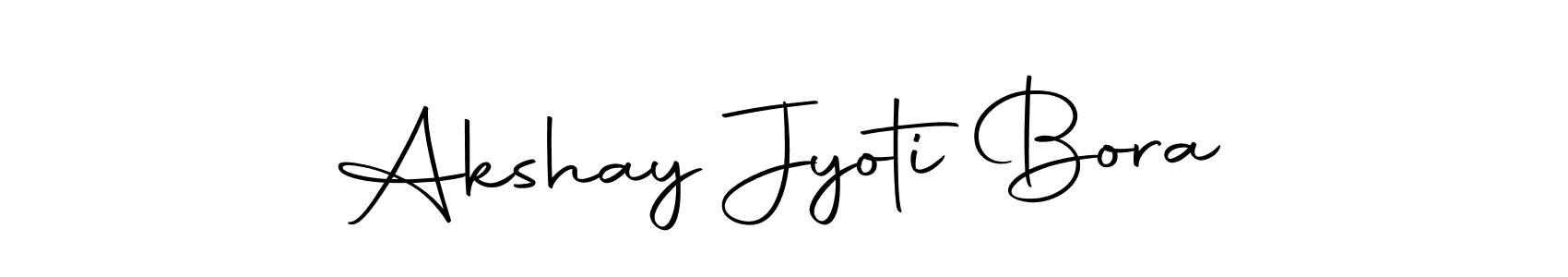 How to make Akshay Jyoti Bora name signature. Use Autography-DOLnW style for creating short signs online. This is the latest handwritten sign. Akshay Jyoti Bora signature style 10 images and pictures png