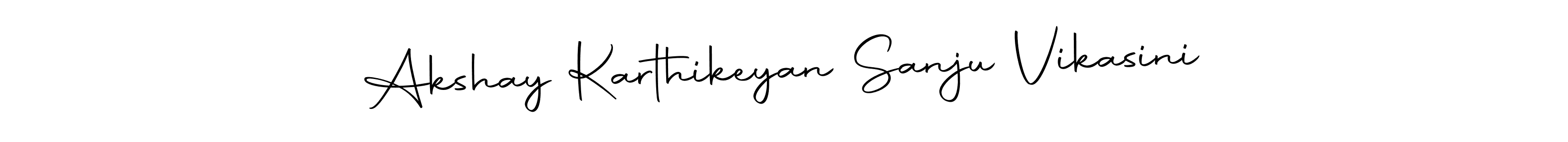 This is the best signature style for the Akshay Karthikeyan Sanju Vikasini name. Also you like these signature font (Autography-DOLnW). Mix name signature. Akshay Karthikeyan Sanju Vikasini signature style 10 images and pictures png