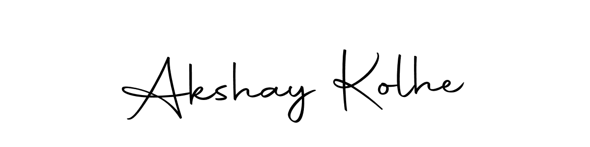 Similarly Autography-DOLnW is the best handwritten signature design. Signature creator online .You can use it as an online autograph creator for name Akshay Kolhe. Akshay Kolhe signature style 10 images and pictures png