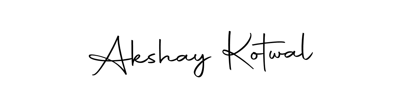 How to make Akshay Kotwal name signature. Use Autography-DOLnW style for creating short signs online. This is the latest handwritten sign. Akshay Kotwal signature style 10 images and pictures png