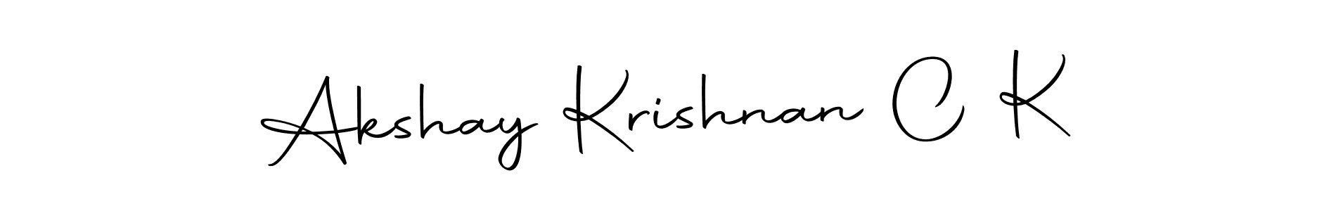 Akshay Krishnan C K stylish signature style. Best Handwritten Sign (Autography-DOLnW) for my name. Handwritten Signature Collection Ideas for my name Akshay Krishnan C K. Akshay Krishnan C K signature style 10 images and pictures png