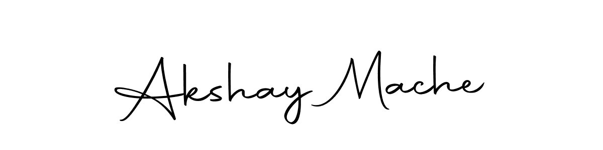 You can use this online signature creator to create a handwritten signature for the name Akshay Mache. This is the best online autograph maker. Akshay Mache signature style 10 images and pictures png