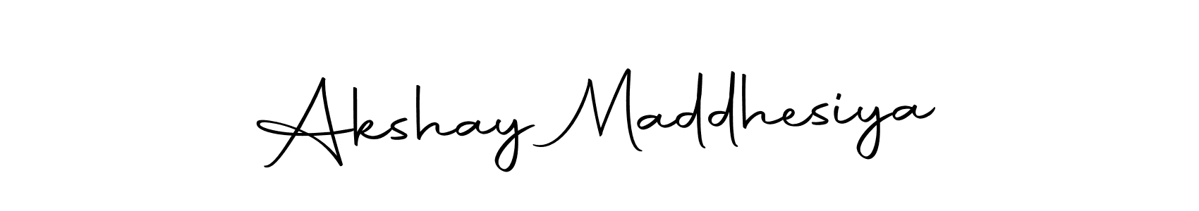 Use a signature maker to create a handwritten signature online. With this signature software, you can design (Autography-DOLnW) your own signature for name Akshay Maddhesiya. Akshay Maddhesiya signature style 10 images and pictures png