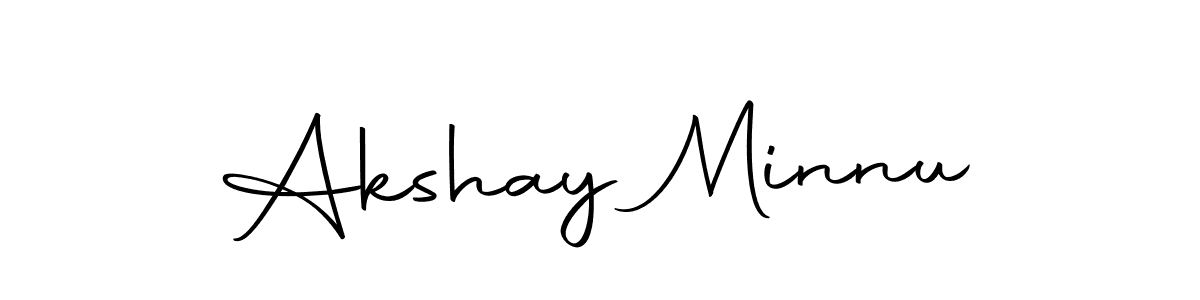 Make a beautiful signature design for name Akshay Minnu. With this signature (Autography-DOLnW) style, you can create a handwritten signature for free. Akshay Minnu signature style 10 images and pictures png