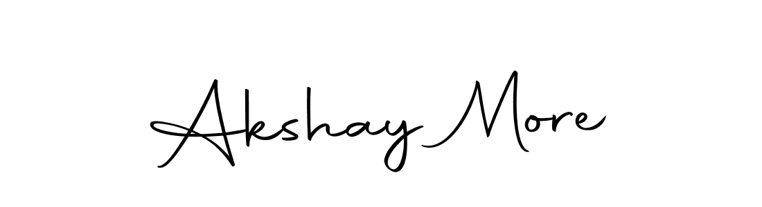 Use a signature maker to create a handwritten signature online. With this signature software, you can design (Autography-DOLnW) your own signature for name Akshay More. Akshay More signature style 10 images and pictures png