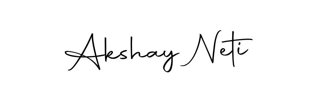 Design your own signature with our free online signature maker. With this signature software, you can create a handwritten (Autography-DOLnW) signature for name Akshay Neti. Akshay Neti signature style 10 images and pictures png