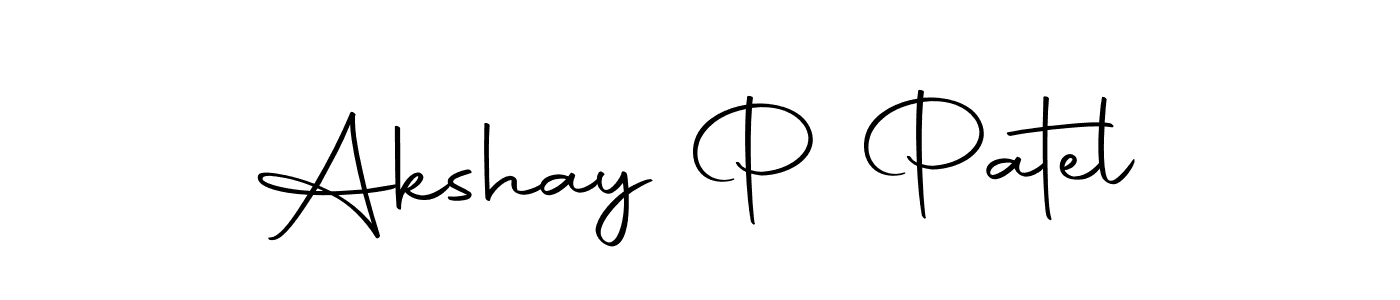 Use a signature maker to create a handwritten signature online. With this signature software, you can design (Autography-DOLnW) your own signature for name Akshay P Patel. Akshay P Patel signature style 10 images and pictures png