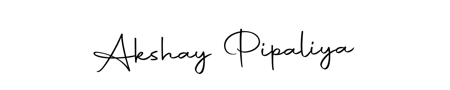 Make a beautiful signature design for name Akshay Pipaliya. With this signature (Autography-DOLnW) style, you can create a handwritten signature for free. Akshay Pipaliya signature style 10 images and pictures png