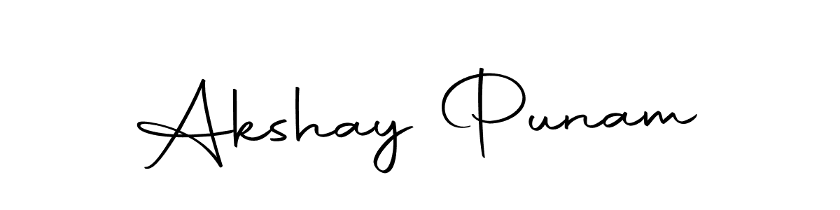 Create a beautiful signature design for name Akshay Punam. With this signature (Autography-DOLnW) fonts, you can make a handwritten signature for free. Akshay Punam signature style 10 images and pictures png