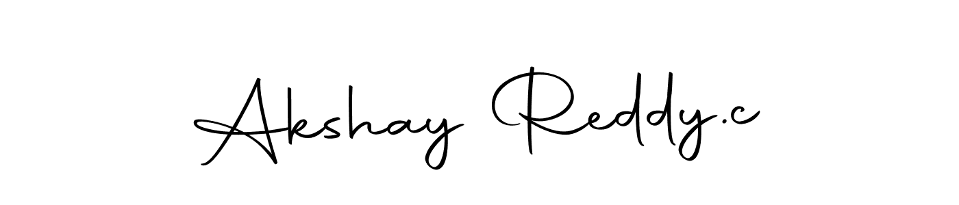 Design your own signature with our free online signature maker. With this signature software, you can create a handwritten (Autography-DOLnW) signature for name Akshay Reddy.c. Akshay Reddy.c signature style 10 images and pictures png