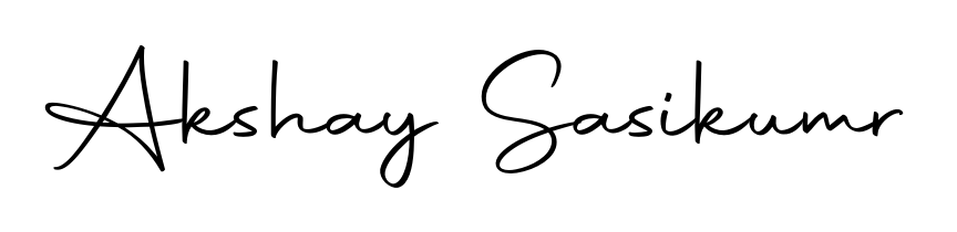 A dynamic signature style for Akshay Sasikumr using Autography-DOLnW script. Designed to look authentic, handwritten, and professional. Akshay Sasikumr signature style 10 images and pictures png