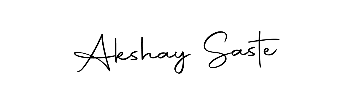 Also we have Akshay Saste name is the best signature style. Create professional handwritten signature collection using Autography-DOLnW autograph style. Akshay Saste signature style 10 images and pictures png