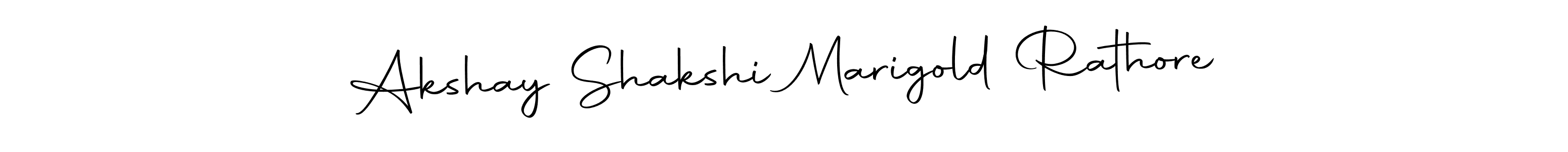 Make a beautiful signature design for name Akshay Shakshi Marigold Rathore. Use this online signature maker to create a handwritten signature for free. Akshay Shakshi Marigold Rathore signature style 10 images and pictures png