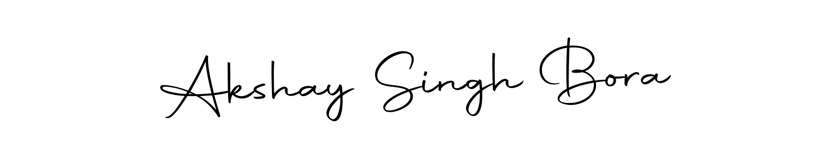How to make Akshay Singh Bora name signature. Use Autography-DOLnW style for creating short signs online. This is the latest handwritten sign. Akshay Singh Bora signature style 10 images and pictures png