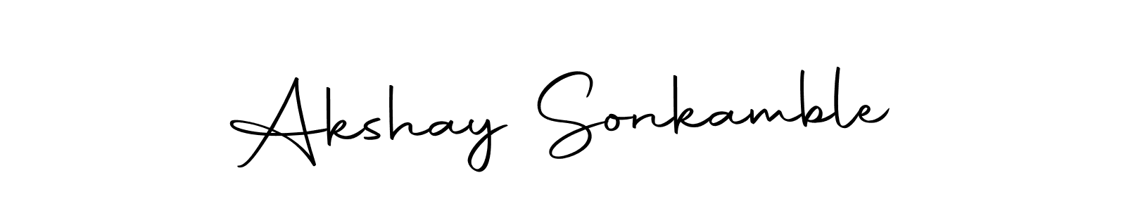 Make a beautiful signature design for name Akshay Sonkamble. Use this online signature maker to create a handwritten signature for free. Akshay Sonkamble signature style 10 images and pictures png