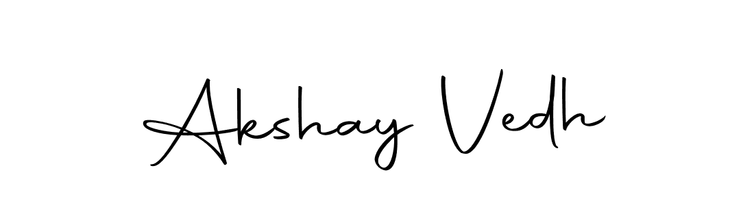 Akshay Vedh stylish signature style. Best Handwritten Sign (Autography-DOLnW) for my name. Handwritten Signature Collection Ideas for my name Akshay Vedh. Akshay Vedh signature style 10 images and pictures png