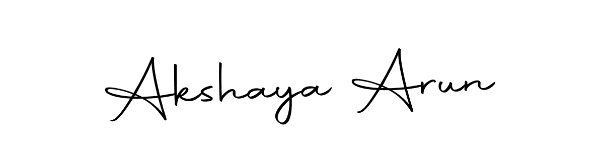 You can use this online signature creator to create a handwritten signature for the name Akshaya Arun. This is the best online autograph maker. Akshaya Arun signature style 10 images and pictures png