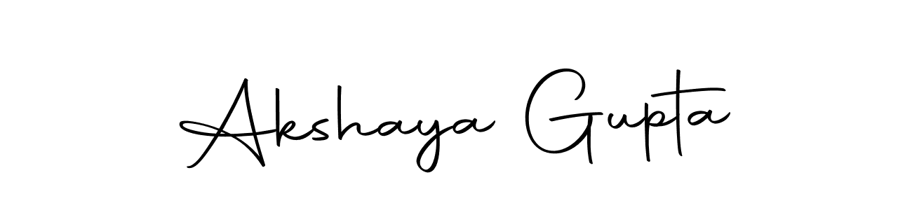 Design your own signature with our free online signature maker. With this signature software, you can create a handwritten (Autography-DOLnW) signature for name Akshaya Gupta. Akshaya Gupta signature style 10 images and pictures png