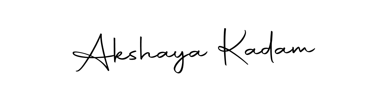 How to make Akshaya Kadam name signature. Use Autography-DOLnW style for creating short signs online. This is the latest handwritten sign. Akshaya Kadam signature style 10 images and pictures png