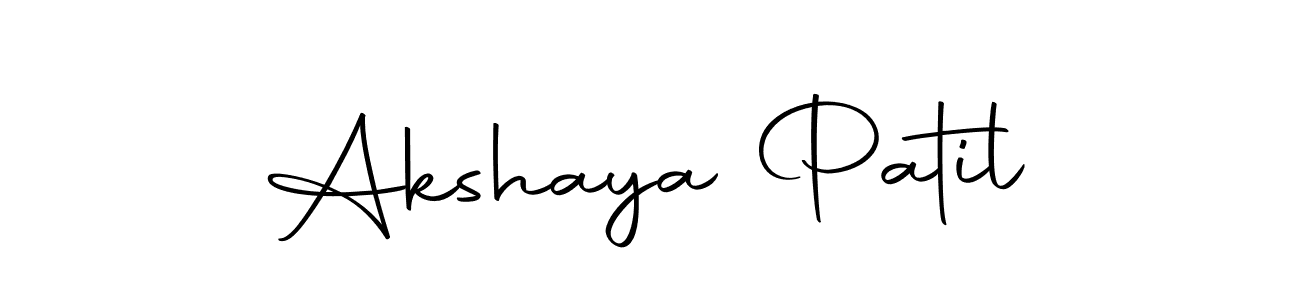 You should practise on your own different ways (Autography-DOLnW) to write your name (Akshaya Patil) in signature. don't let someone else do it for you. Akshaya Patil signature style 10 images and pictures png