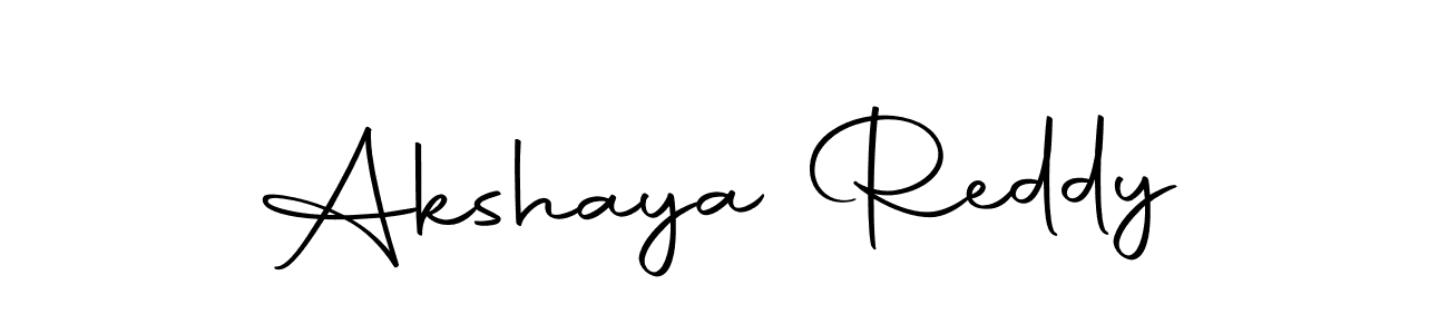 Make a beautiful signature design for name Akshaya Reddy. With this signature (Autography-DOLnW) style, you can create a handwritten signature for free. Akshaya Reddy signature style 10 images and pictures png