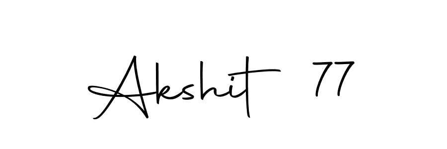 if you are searching for the best signature style for your name Akshit 77. so please give up your signature search. here we have designed multiple signature styles  using Autography-DOLnW. Akshit 77 signature style 10 images and pictures png