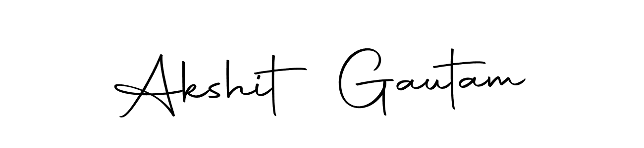 How to make Akshit Gautam name signature. Use Autography-DOLnW style for creating short signs online. This is the latest handwritten sign. Akshit Gautam signature style 10 images and pictures png