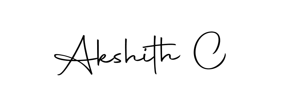 Akshith C stylish signature style. Best Handwritten Sign (Autography-DOLnW) for my name. Handwritten Signature Collection Ideas for my name Akshith C. Akshith C signature style 10 images and pictures png