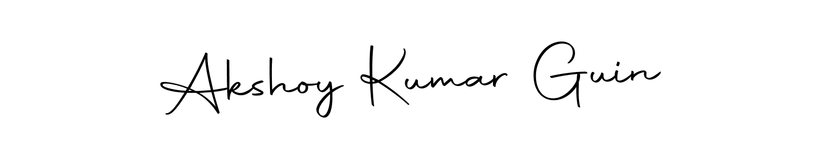 The best way (Autography-DOLnW) to make a short signature is to pick only two or three words in your name. The name Akshoy Kumar Guin include a total of six letters. For converting this name. Akshoy Kumar Guin signature style 10 images and pictures png