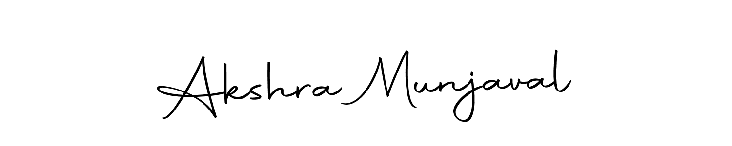 Design your own signature with our free online signature maker. With this signature software, you can create a handwritten (Autography-DOLnW) signature for name Akshra Munjaval. Akshra Munjaval signature style 10 images and pictures png