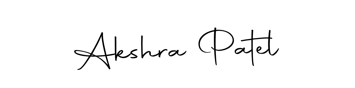 Akshra Patel stylish signature style. Best Handwritten Sign (Autography-DOLnW) for my name. Handwritten Signature Collection Ideas for my name Akshra Patel. Akshra Patel signature style 10 images and pictures png