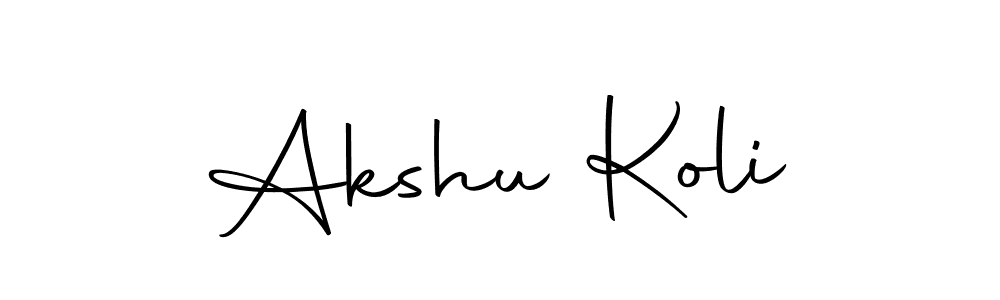 It looks lik you need a new signature style for name Akshu Koli. Design unique handwritten (Autography-DOLnW) signature with our free signature maker in just a few clicks. Akshu Koli signature style 10 images and pictures png