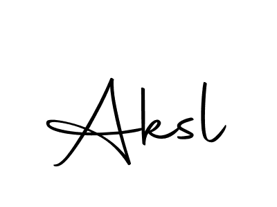 Create a beautiful signature design for name Aksl. With this signature (Autography-DOLnW) fonts, you can make a handwritten signature for free. Aksl signature style 10 images and pictures png