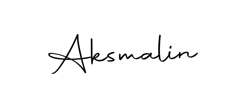 Create a beautiful signature design for name Aksmalin. With this signature (Autography-DOLnW) fonts, you can make a handwritten signature for free. Aksmalin signature style 10 images and pictures png