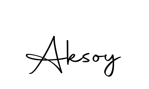 Design your own signature with our free online signature maker. With this signature software, you can create a handwritten (Autography-DOLnW) signature for name Aksoy. Aksoy signature style 10 images and pictures png