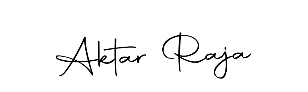 How to make Aktar Raja name signature. Use Autography-DOLnW style for creating short signs online. This is the latest handwritten sign. Aktar Raja signature style 10 images and pictures png