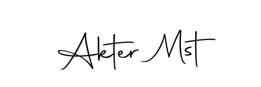 It looks lik you need a new signature style for name Akter Mst. Design unique handwritten (Autography-DOLnW) signature with our free signature maker in just a few clicks. Akter Mst signature style 10 images and pictures png