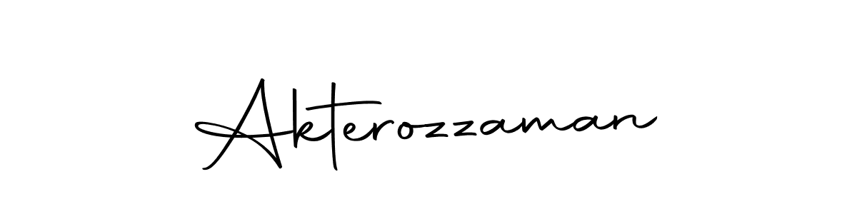 Make a short Akterozzaman signature style. Manage your documents anywhere anytime using Autography-DOLnW. Create and add eSignatures, submit forms, share and send files easily. Akterozzaman signature style 10 images and pictures png