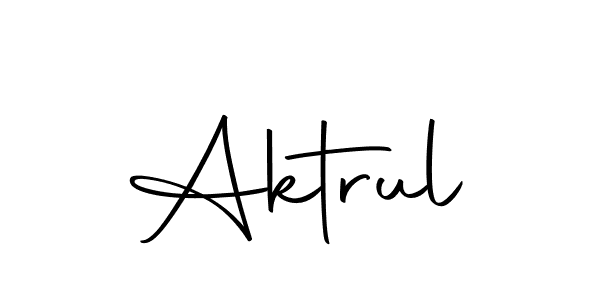 Design your own signature with our free online signature maker. With this signature software, you can create a handwritten (Autography-DOLnW) signature for name Aktrul. Aktrul signature style 10 images and pictures png