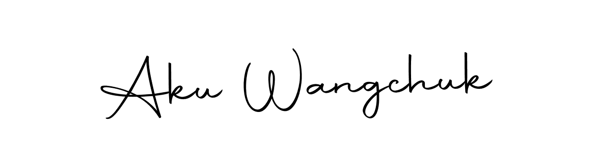 Autography-DOLnW is a professional signature style that is perfect for those who want to add a touch of class to their signature. It is also a great choice for those who want to make their signature more unique. Get Aku Wangchuk name to fancy signature for free. Aku Wangchuk signature style 10 images and pictures png