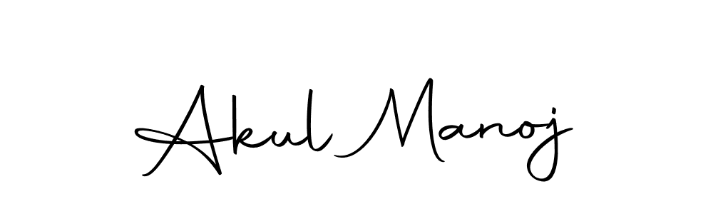 Use a signature maker to create a handwritten signature online. With this signature software, you can design (Autography-DOLnW) your own signature for name Akul Manoj. Akul Manoj signature style 10 images and pictures png