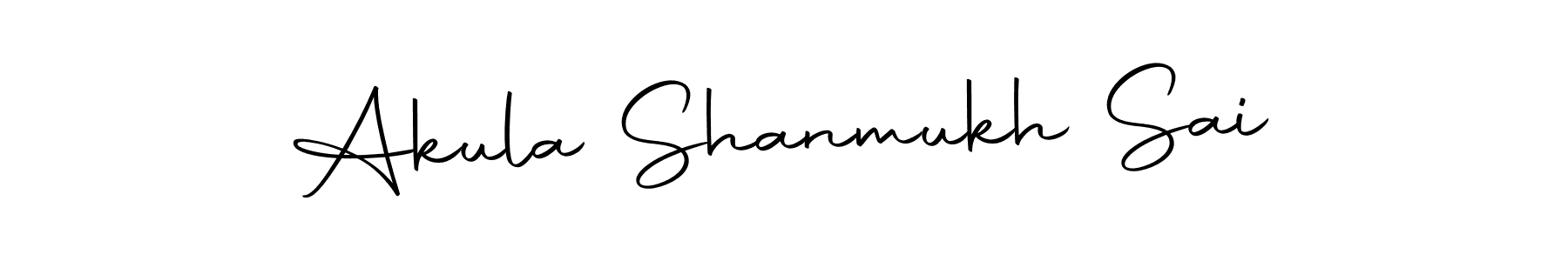 Make a beautiful signature design for name Akula Shanmukh Sai. Use this online signature maker to create a handwritten signature for free. Akula Shanmukh Sai signature style 10 images and pictures png