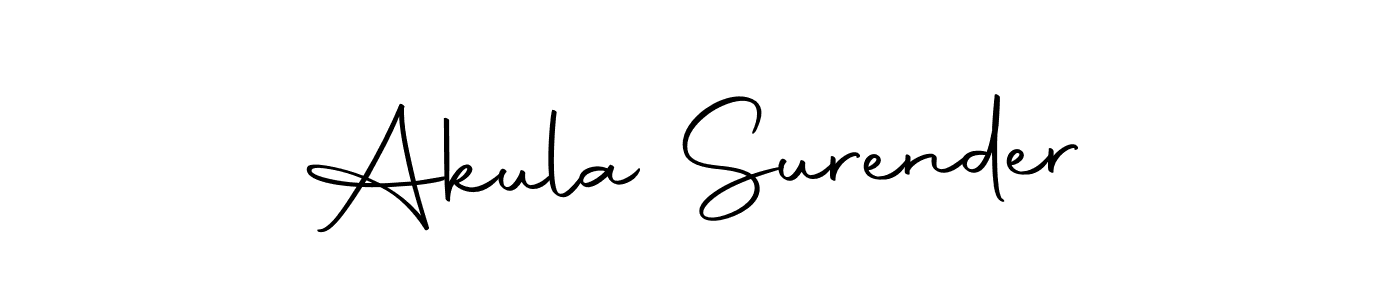 Similarly Autography-DOLnW is the best handwritten signature design. Signature creator online .You can use it as an online autograph creator for name Akula Surender. Akula Surender signature style 10 images and pictures png