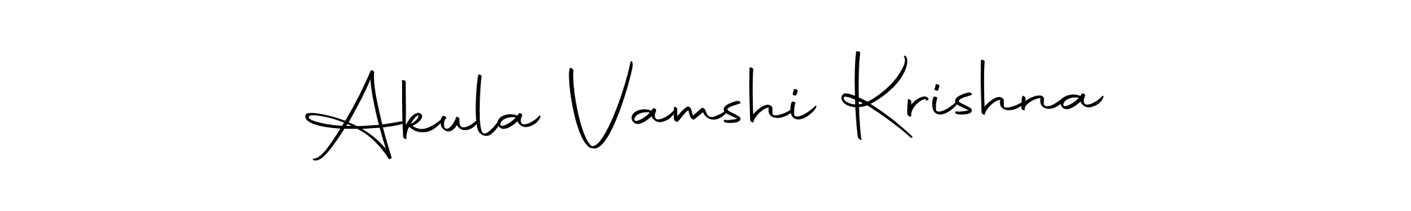 Design your own signature with our free online signature maker. With this signature software, you can create a handwritten (Autography-DOLnW) signature for name Akula Vamshi Krishna. Akula Vamshi Krishna signature style 10 images and pictures png