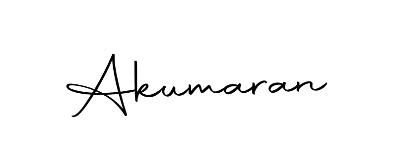 Design your own signature with our free online signature maker. With this signature software, you can create a handwritten (Autography-DOLnW) signature for name Akumaran. Akumaran signature style 10 images and pictures png