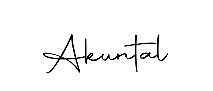 Use a signature maker to create a handwritten signature online. With this signature software, you can design (Autography-DOLnW) your own signature for name Akuntal. Akuntal signature style 10 images and pictures png