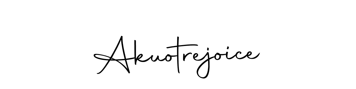 You should practise on your own different ways (Autography-DOLnW) to write your name (Akuotrejoice) in signature. don't let someone else do it for you. Akuotrejoice signature style 10 images and pictures png